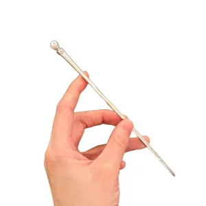 New Chinese retro pearl hairpin elegant metal hair stick simple daily hair accessories