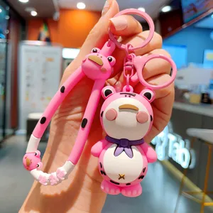 Leuke roze cartoon beren sleutelhanger tas hanger schattige stijl voor sleutels tas