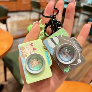 Mini vintage camera sleutelhanger detail, schattige cartoon dier hanger voor tas