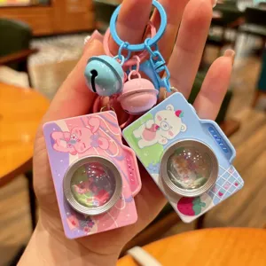 Leuke cartoon camera sleutelhanger mini simulatie hanger schattige tas decoratie cadeau