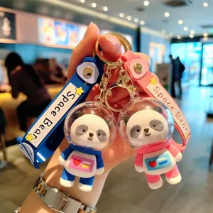 Süßer Weltraum Bär Astronaut Schlüsselanhänger Paar Taschenanhänger Cartoon Puppe Geschenk