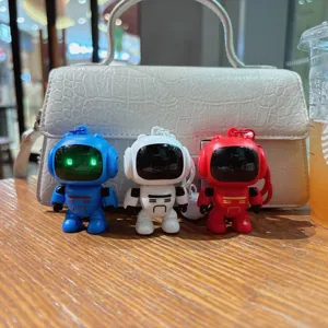 Lindo robot luminoso llavero LED luz de noche bolso colgante regalo muy adorable