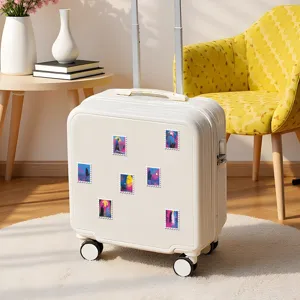 Set de pegatinas de parca gótica, calcomanía de sello rosa y azul estético para maleta