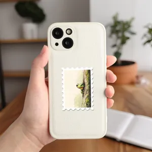 Vintage forest style cute frog stamp illustration phone case aesthetic nature art cover