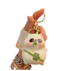 Cute cartoon bubble blowing decompression keychain pinch toy bag pendant car key chain!