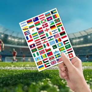 Hoja de pegatinas de banderas nacionales del mundo, decoración DIY impermeable para cuaderno.