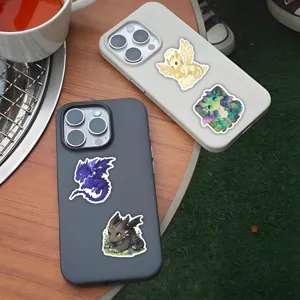 Cute cartoon fantasy dragon stickers waterproof PVC DIY decals for phone water cup decor