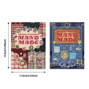 Embroidered sticker book DIY journal decorative sticker set 15x11cm craft supply wholesale
