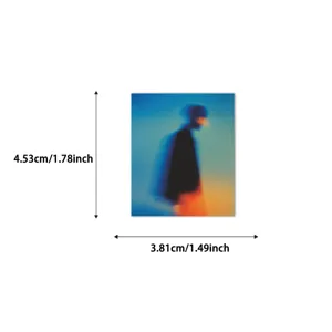 Adesivo d'arte silhouette estetica sfumata, decalcomania decorazione tazza diario.