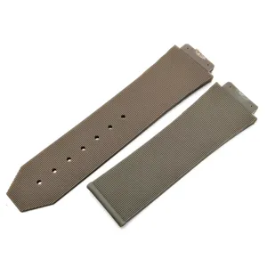 Cinturino di ricambio in silicone, design a righe verticale impermeabile 25x19mm accessorio.