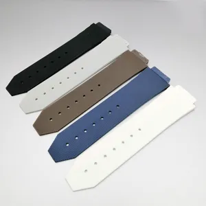 Correa de reloj de silicona caucho repuesto raya vertical impermeable accesorio