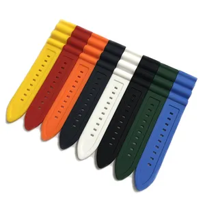 Correa de reloj de silicona universal de 20mm patrón de onda impermeable accesorio deportivo de goma