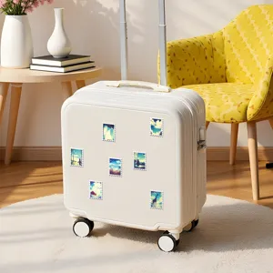 Decorative landscape stamp stickers for luggage decoration, sky aesthetic art pack.