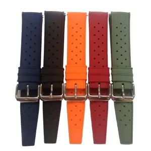 Correa de reloj de silicona impermeable transpirable deportiva de repuesto universal