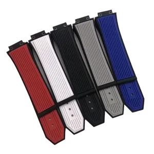 Cinturino di ricambio in silicone e gomma per orologio sportivo lussuoso multicolore.