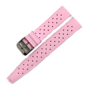 Correa de reloj de silicona rosa impermeable deportiva de repuesto 18 20 22mm
