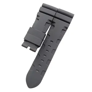 Correa de reloj de silicona gris impermeable deporte correa de repuesto hombre 26mm
