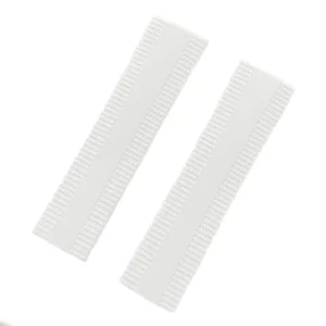 White textured silicone watch strap replacement compatible with 22mm sports watches.