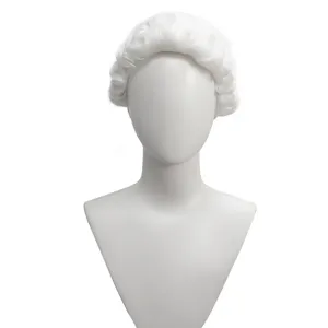 White colonial judge wig short curly costume hair for men historical cosplay party wig cap
