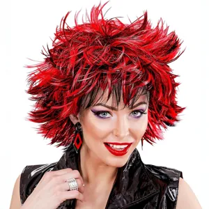 Exaggerated Punk Spiky Synthetic Wig Multi Color Gradient Short Hair For Carnival Party Cosplay Hair Styling