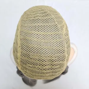 Breathable wig cap mesh inner structure top view for daily use and comfortable wear.