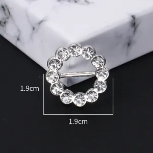 Estilo Coreano Hebilla de Bufanda de Strass Aleación Minimalista Clip Esquina Ropa Moda Mujeres Anillo Bufanda Joyería