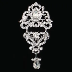 Πολυτελής σταγόνα κρύσταλλο γυαλί καρφίτσα vintage στυλ κοστούμι αξεσουάρ μόδας