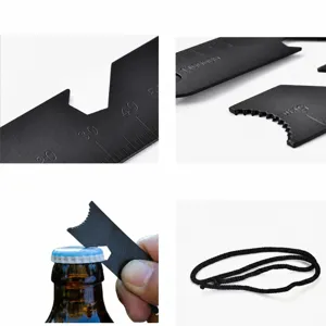 Outdoor Überleben Multifunktions Feuerstarter Schaber Notfall Werkzeug mit Paracord für Camping.