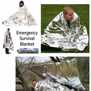 Emergency Mylar Thermal Blanket Survival Outdoor Camping First Aid Rescue Space Blanket