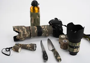 Camouflage elastische selbstklebende Bandage fur Outdoor Ausrustung und Fahrrad Deko.