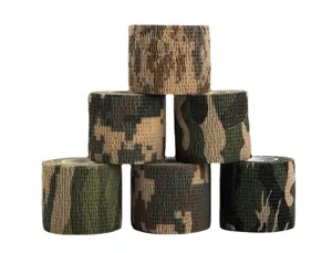 Buiten Camouflage Zelfklevende Elastische Tape Waterdicht Camouflage Verband Voor Fietsbescherming Sport Jachtuitrusting