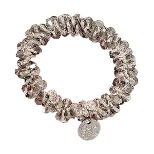 Chouchou de cheveux en cristal étincelant avec pendentif en métal pour accessoires de coiffure