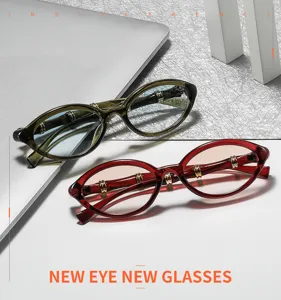 Occhiali da sole ovali eleganti per donne e uomini, design retro in bambù, occhiali di tendenza.