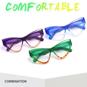 Fashion gradient cat eye reading glasses for women modern stylish optical eyewear 9580