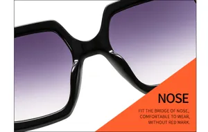 Détail de pont de nez de lunettes, ajustement confortable, gros plan monture noire élégante.