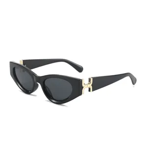 Gafas de Sol Retro de Ojo de Gato para Mujeres Hombres Moda de Alta Gama Montura de Plástico Anti UV400 Protección Solar Gafas de Sol de Moda
