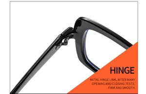 Vista detallada de la bisagra de metal duradera en gafas de sol de moda para mujer estilo.