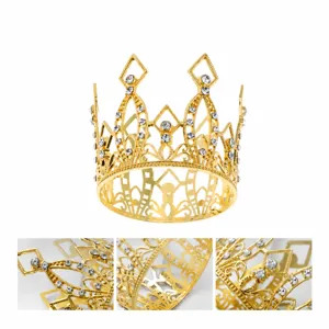 Mini Kristall Legierung Krone Kuchenaufsatz Prinzessin Diadem Party Dekoration