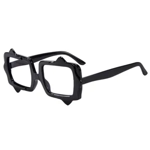 Unisex Fashion Novelty Polygon Optical Glasses Clear Lens Trendy Retro Chic Eyewear