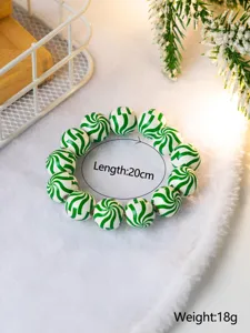 Green and white swirl wooden bead bracelet detail, 20cm length stylish hand accessory.