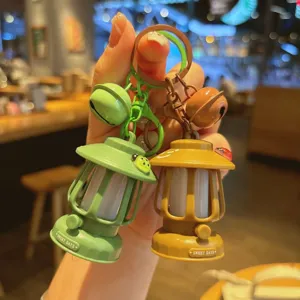 Mini lantern keychain cute night light glowing bag pendant novelty gift accessories 1pcs