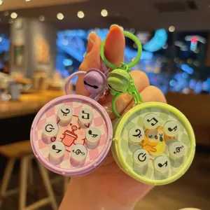 Portachiavi con tamburo musicale elettronico creativo, simpatico giocattolo antistress