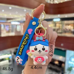 Leuke Chiikawa PVC sleutelhanger cartoon tas hanger stijlvolle accessoire perfect cadeau