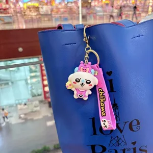 Schattige cartoon PVC sleutelhanger tas hanger mode anime figuur sleutelring cadeau