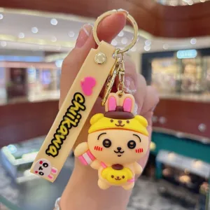 Leuke cartoon figuur PVC sleutelhanger hanger, stijlvol tas accessoire en cadeautje.