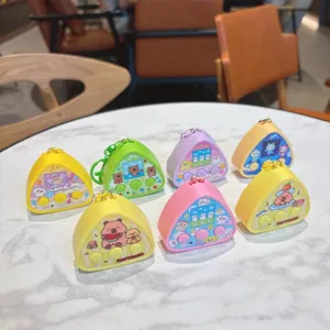 Cute electronic recording keychain cute animal triangular pendant school bag ornament gift