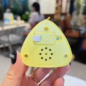 Creative mini voice recorder keychain cute yellow triangle backpack pendant electronic gift item