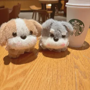 Simpatico cucciolo di cane peluche portachiavi borsa ciondolo bambola di peluche accessorio