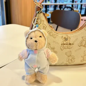 Süßer Plüsch Bär Anhänger Schlüsselanhänger Plüschtier Puppe Cartoon Tasche Hängeornament