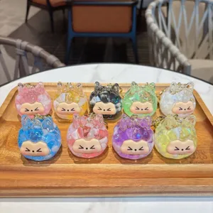 Set di portachiavi con sabbie mobili kiki carino, accessorio pendente per borsa.